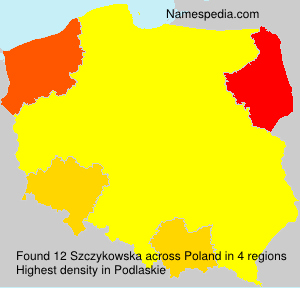 Surname Szczykowska in Poland Surname Szczykowska in Poland