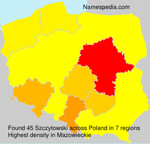 Surname Szczytowski in Poland Surname Szczytowski in Poland