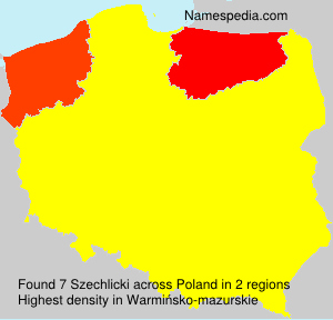 Surname Szechlicki in Poland Surname Szechlicki in Poland