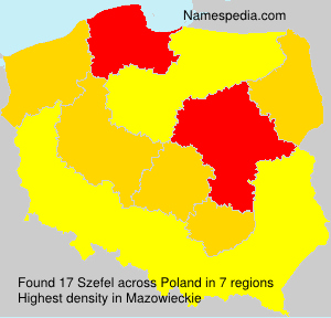 Surname Szefel in Poland Surname Szefel in Poland