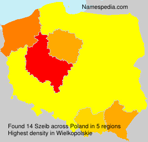 Surname Szeib in Poland Surname Szeib in Poland