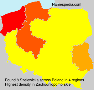 Surname Szelewicka in Poland Surname Szelewicka in Poland