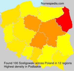 Surname Szeligowski in Poland Surname Szeligowski in Poland
