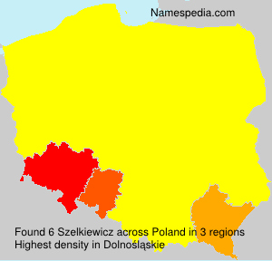 Surname Szelkiewicz in Poland Surname Szelkiewicz in Poland