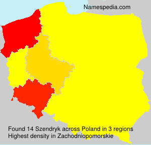 Surname Szendryk in Poland Surname Szendryk in Poland