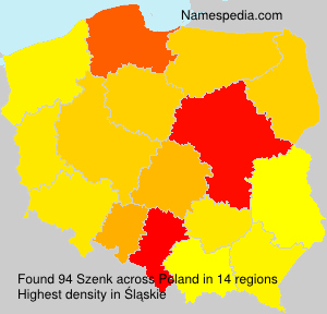 Surname Szenk in Poland Surname Szenk in Poland