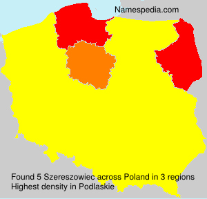 Surname Szereszowiec in Poland Surname Szereszowiec in Poland