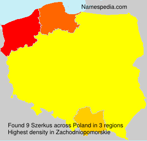 Surname Szerkus in Poland Surname Szerkus in Poland