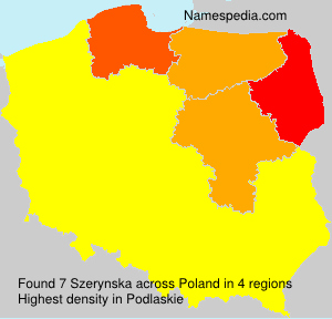 Surname Szerynska in Poland Surname Szerynska in Poland