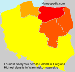 Surname Szerynski in Poland Surname Szerynski in Poland