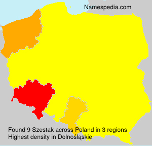Surname Szestak in Poland Surname Szestak in Poland