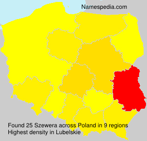 Surname Szewera in Poland Surname Szewera in Poland