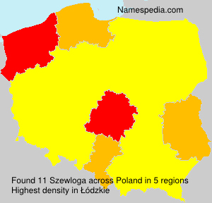 Surname Szewloga in Poland
