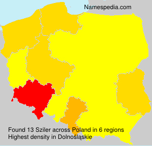 Surname Sziler in Poland Surname Sziler in Poland
