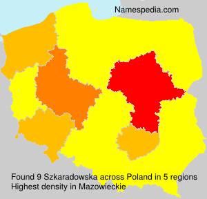 Surname Szkaradowska in Poland Surname Szkaradowska in Poland