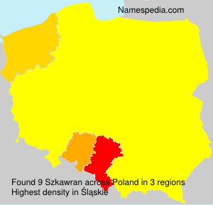 Surname Szkawran in Poland Surname Szkawran in Poland