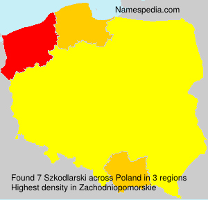 Surname Szkodlarski in Poland Surname Szkodlarski in Poland