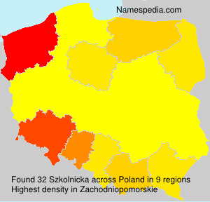 Surname Szkolnicka in Poland Surname Szkolnicka in Poland