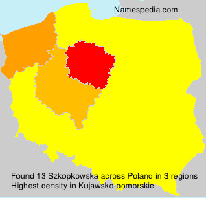 Surname Szkopkowska in Poland Surname Szkopkowska in Poland