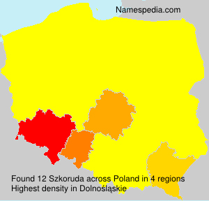 Surname Szkoruda in Poland Surname Szkoruda in Poland
