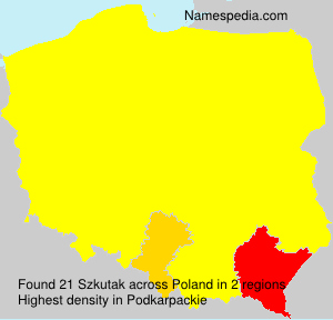 Surname Szkutak in Poland Surname Szkutak in Poland