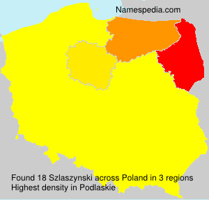 Surname Szlaszynski in Poland Surname Szlaszynski in Poland
