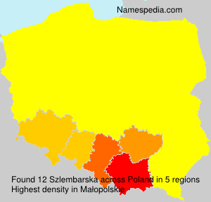Surname Szlembarska in Poland Surname Szlembarska in Poland