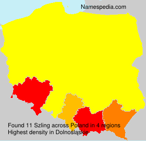 Surname Szling in Poland Surname Szling in Poland