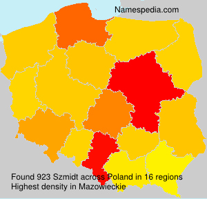 Surname Szmidt in Poland Surname Szmidt in Poland