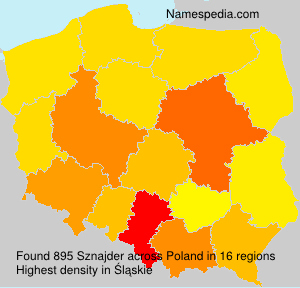 Surname Sznajder in Poland Surname Sznajder in Poland