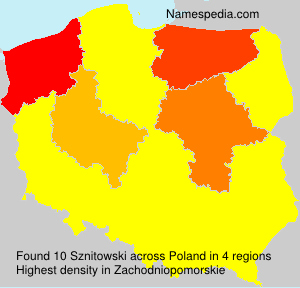 Surname Sznitowski in Poland Surname Sznitowski in Poland
