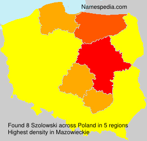 Surname Szolowski in Poland Surname Szolowski in Poland