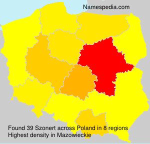 Surname Szonert in Poland Surname Szonert in Poland