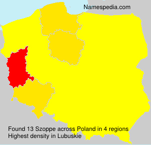 Surname Szoppe in Poland Surname Szoppe in Poland