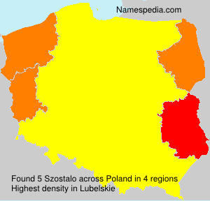 Surname Szostalo in Poland Surname Szostalo in Poland