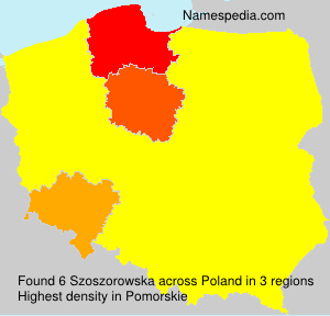 Surname Szoszorowska in Poland Surname Szoszorowska in Poland
