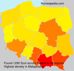 Surname Szot in Poland Surname Szot in Poland