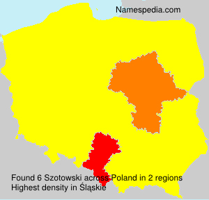 Surname Szotowski in Poland Surname Szotowski in Poland