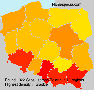 Surname Szpak in Poland Surname Szpak in Poland