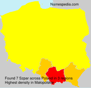 Surname Szpar in Poland Surname Szpar in Poland