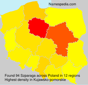 Surname Szparaga in Poland Surname Szparaga in Poland