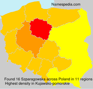 Surname Szparagowska in Poland Surname Szparagowska in Poland
