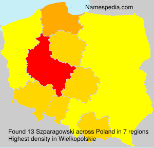 Surname Szparagowski in Poland Surname Szparagowski in Poland