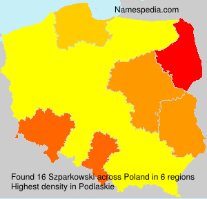 Surname Szparkowski in Poland Surname Szparkowski in Poland
