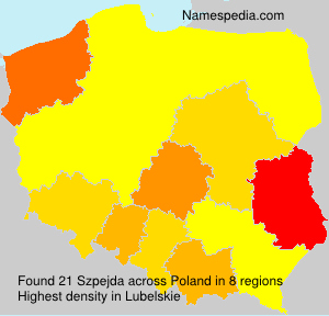 Surname Szpejda in Poland Surname Szpejda in Poland