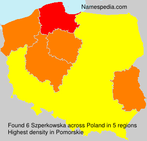 Surname Szperkowska in Poland Surname Szperkowska in Poland