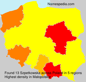 Surname Szpetkowska in Poland Surname Szpetkowska in Poland