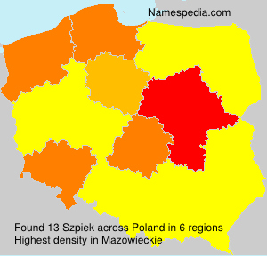 Surname Szpiek in Poland Surname Szpiek in Poland