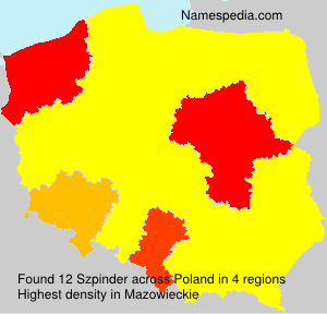 Surname Szpinder in Poland Surname Szpinder in Poland