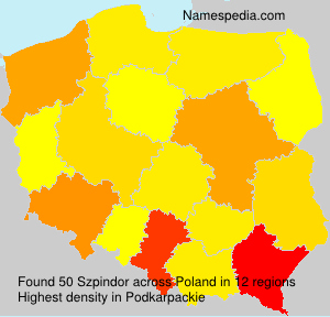Surname Szpindor in Poland Surname Szpindor in Poland